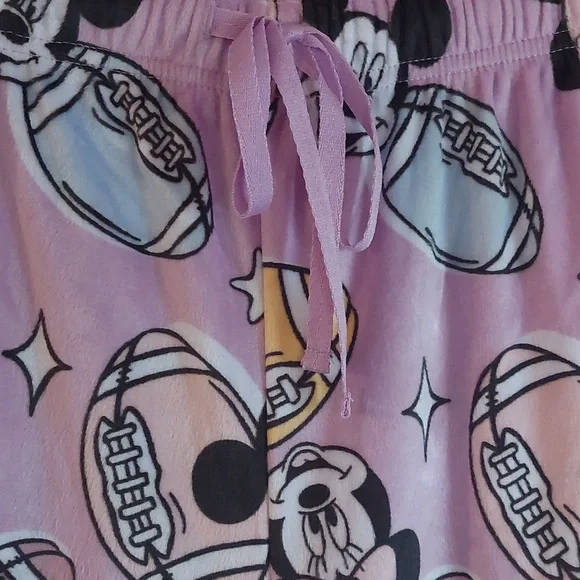 Disney Mickey & Minnie Mouse All Over Football Print Lounge Pajama Pants Sz 1X - Picture 6 of 16